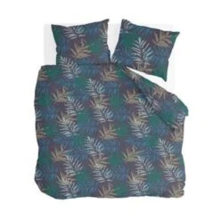 Byrklund - Dekbedovertrek Mysterious Jungle - 200x220 Cm - Blauw / Groen