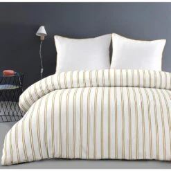 Papillon Dekbedovertrek Hugo - 240x200/220 Cm - Geel -Knusse Nacht 1205159590 0101