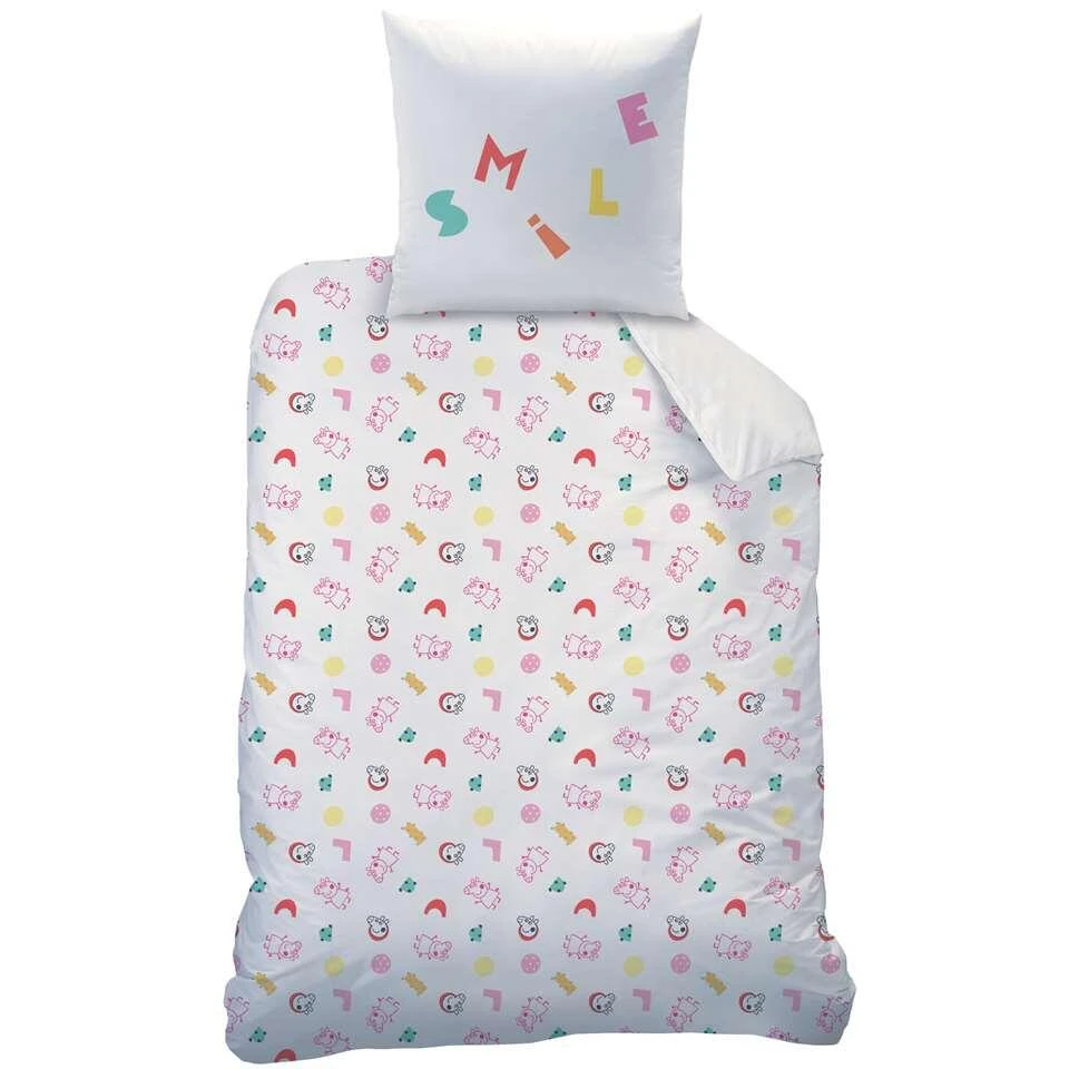 Peppa Pig Memphis Dekbedovertrek - Eenpersoons - 140 X 200 Cm - Multi 5 Peppa Pig Memphis Dekbedovertrek - Eenpersoons - 140 X 200 Cm - Multi - Afbeelding 3