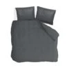 Walra - Dekbedovertrek Vintage Satin - 200x220 Cm - Antraciet -Knusse Nacht 1217431027