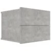 VidaXL Nachtkastje 40x30x30 Cm Spaanplaat Betongrijs -Knusse Nacht 1226195872