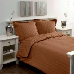 Papillon Dekbedovertrek Satijn Streep - 200x200/220 Cm - Bruin 6 Papillon Dekbedovertrek Satijn Streep - 200x200/220 Cm - Bruin -Knusse Nacht 1249794771 0101