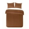 Papillon Dekbedovertrek Satijn Streep - 200x200/220 Cm - Bruin -Knusse Nacht 1249794771