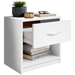 Nachtkastje Pepe - 1 Lade - Wit -Knusse Nacht 12500340 1331