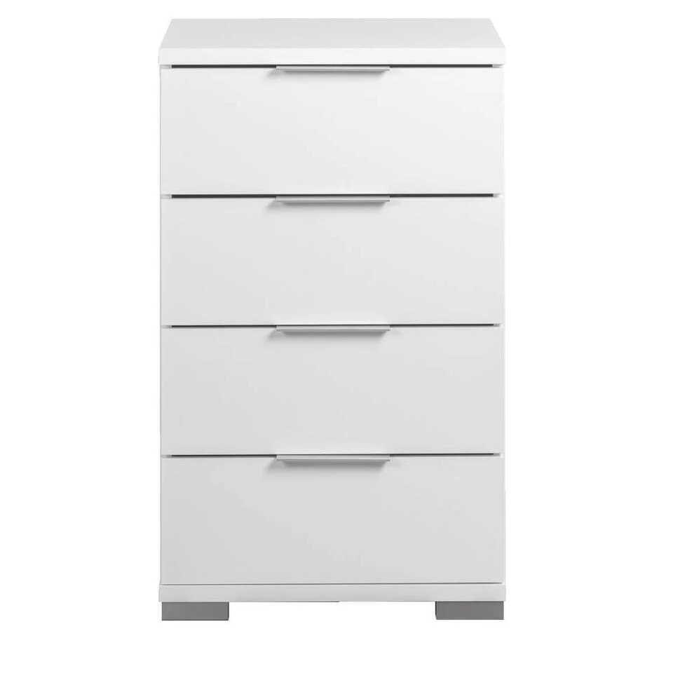 Nachtkastje Valencia - 4 Lades - Wit 3 Nachtkastje Valencia - 4 Lades - Wit