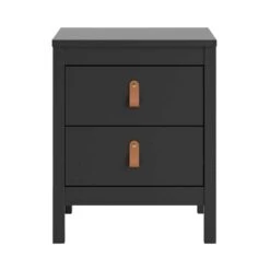 Nachtkastje Madeira - 2 Lades - Zwart -Knusse Nacht 12501541 0101