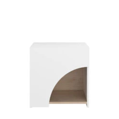 Nachtkastje Milou - Wit/eiken 8 Nachtkastje Milou - Wit/eiken -Knusse Nacht 12509005 0102