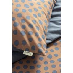 Walra - Dekbedovertrek Spots & Dots - 140x220 Cm - Cognac -Knusse Nacht 1261905409 0102
