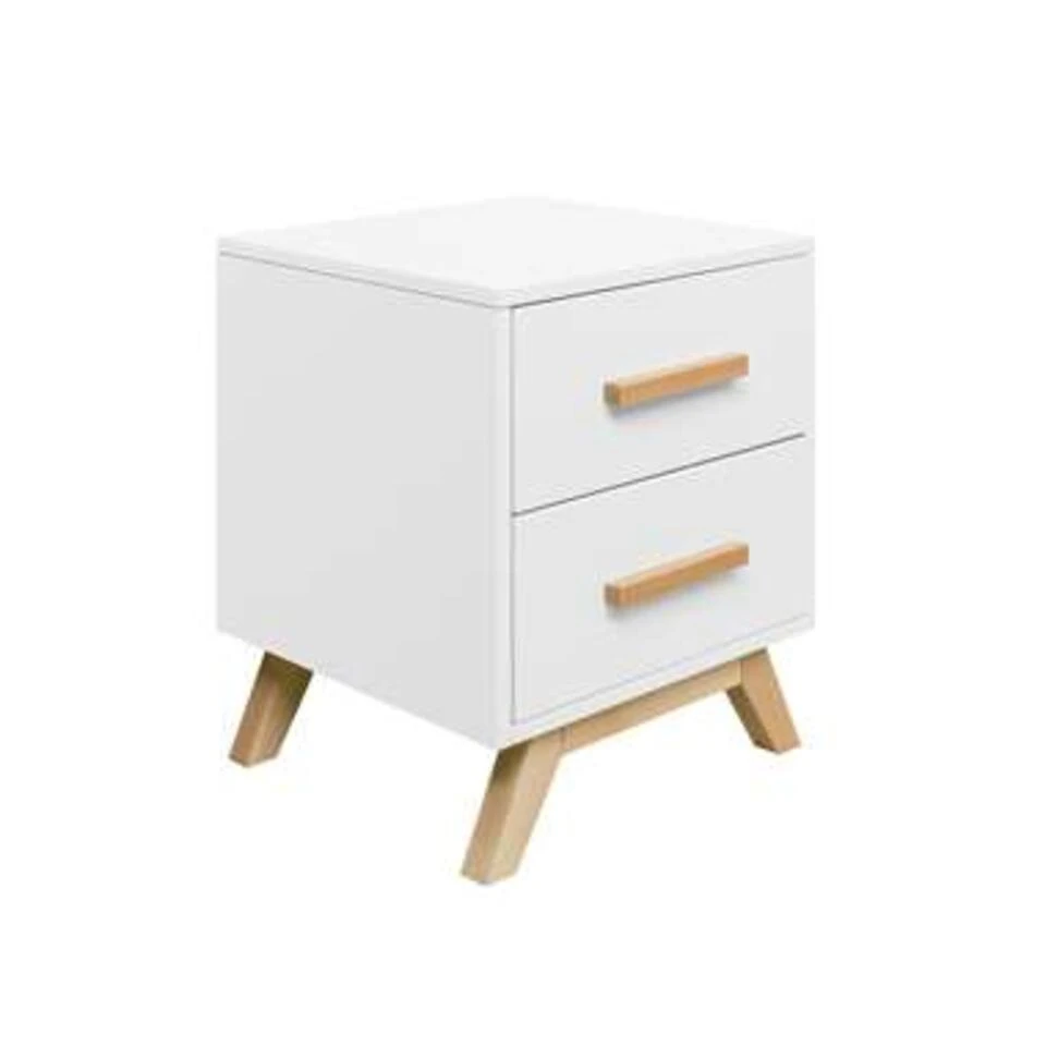 Bopita Fenna Nachtkastje - Wit/Naturel 5 Bopita Fenna Nachtkastje - Wit/Naturel - Afbeelding 3