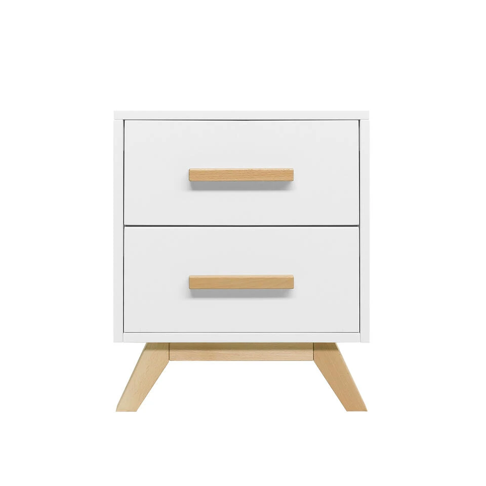 Bopita Fenna Nachtkastje - Wit/Naturel 3 Bopita Fenna Nachtkastje - Wit/Naturel