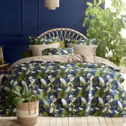 De Witte Lietaer Dekbedovertrek Elm - 140 X 200/220 Cm - Groen -Knusse Nacht 1302374053 0101