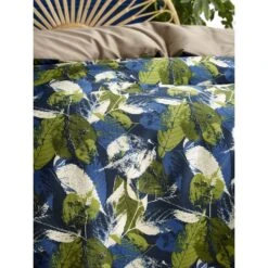 De Witte Lietaer Dekbedovertrek Elm - 140 X 200/220 Cm - Groen -Knusse Nacht 1302374053 0102