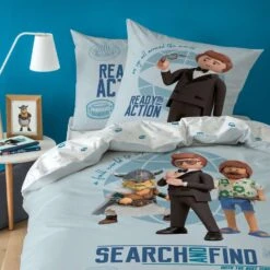 Playmobil Team Dekbedovertrek - Eenpersoons - 140 X 200 Cm - Multi -Knusse Nacht 1328651879 0101