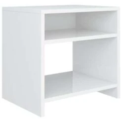 VidaXL Nachtkastje 40x30x40 Cm Bewerkt Hout Wit -Knusse Nacht 1330463015 0101