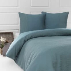 Papillon Deluxe+ Mendoza Dekbedovertrek - 140x200/220 Cm - Blauw 6 Papillon Deluxe+ Mendoza Dekbedovertrek - 140x200/220 Cm - Blauw -Knusse Nacht 1333661958 0101