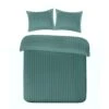 Papillon Dekbedovertrek Satijn Streep - 140x200/220 Cm - Groen -Knusse Nacht 1335733563