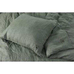 BLCKOUT Alabama - Linnen - Dekbedovertrek - 200x200/220 Cm - Groen -Knusse Nacht 1337199342 0102
