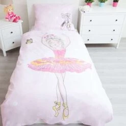 Ballet Dance - Dekbedovertrek - Eenpersoons - 140 X 200 Cm - Roze -Knusse Nacht 1343448125 0101