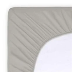 Byrklund - Hoeslaken Katoen - 180x220 Cm - Licht Grijs -Knusse Nacht 1358480056 0101