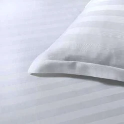 Papillon Dekbedovertrek Satijn Streep - 140x200/220 Cm - Wit -Knusse Nacht 1362502616 0102