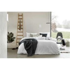 Walra - Dekbedovertrek Vintage Cotton - 200x220 Cm - Wit -Knusse Nacht 1369453039 0103