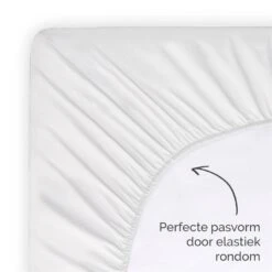 Byrklund - Hoeslaken Katoen - 80x200 Cm - Wit -Knusse Nacht 1371663236 0103