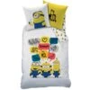 Minions Banana - Dekbedovertrek - Eenpersoons - 140 X 200 Cm - Wit -Knusse Nacht 1420958289