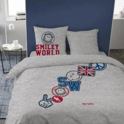 Smiley World Spirit Dekbedovertrek-240 X 200 Cm -Knusse Nacht 1460826502 0103