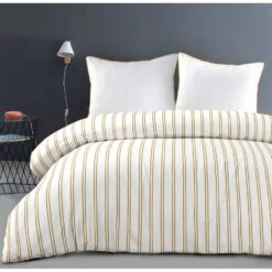 Papillon Dekbedovertrek Hugo - 140x200/220 Cm - Geel -Knusse Nacht 1471958670 0101