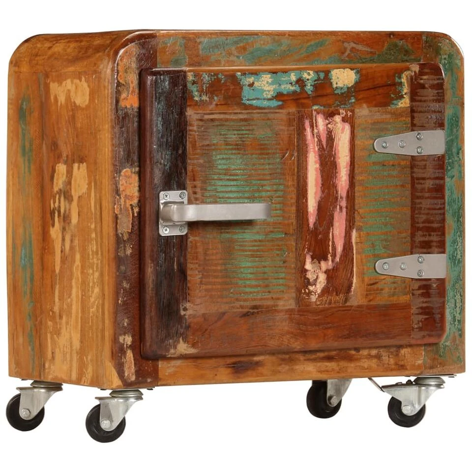 VidaXL Nachtkastje 50x30x50 Cm Massief Gerecycled Hout 3 VidaXL Nachtkastje 50x30x50 Cm Massief Gerecycled Hout