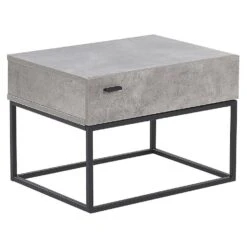 Beliani Nachtkast CAIRO - Grijs Vezelplaat