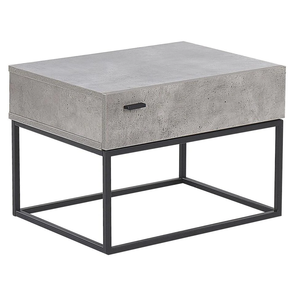 Beliani Nachtkast CAIRO - Grijs Vezelplaat 3 Beliani Nachtkast CAIRO - Grijs Vezelplaat