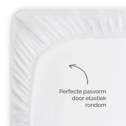 Byrklund - Molton Bed Basics Multifit - 180x200 Cm - Wit -Knusse Nacht 1560262954 0102