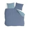 Byrklund - Dekbedovertrek Side Way - 240x220 Cm - Donker Blauw / Blauw -Knusse Nacht 1587114337