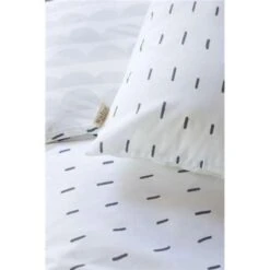 Walra - Dekbedovertrek More Dashes - 240x220 Cm - Wit / Grijs -Knusse Nacht 1630502288 0102