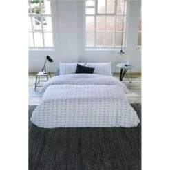 Walra - Dekbedovertrek More Dashes - 240x220 Cm - Wit / Grijs -Knusse Nacht 1630502288 0103