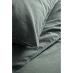 Walra - Dekbedovertrek Vintage Cotton - 240x220 Cm - Donker Groen -Knusse Nacht 1636728326 0102