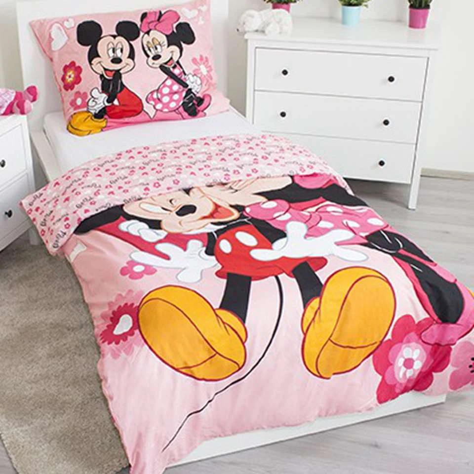 Disney Minnie Mouse I Love You - Dekbedovertrek-140x200cm 5 Disney Minnie Mouse I Love You - Dekbedovertrek-140x200cm - Afbeelding 3