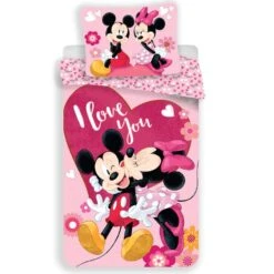 Disney Minnie Mouse I Love You - Dekbedovertrek-140x200cm