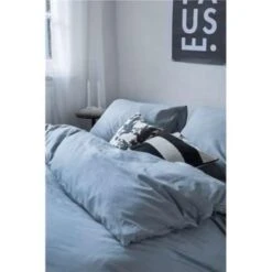 Dindi Home - Dekbedovertrek Plain Beauty - 240x220 Cm - Blauw -Knusse Nacht 1673171694 0101