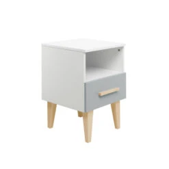 Bopita Emma Nachtkastje - White/Grey -Knusse Nacht 1674210373 0103