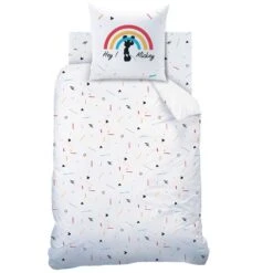 Disney Mickey Mouse Colourful - Dekbedovertrek-140x200cm -Knusse Nacht 1687826793 0103