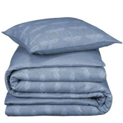 De Witte Lietaer Dekbedovertrek Crane Blue - 140 X 200/220 Cm - Flanel -Knusse Nacht 1692328161 0103