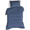 De Witte Lietaer Dekbedovertrek Crane Blue - 140 X 200/220 Cm - Flanel -Knusse Nacht 1692328161
