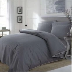 Papillon Deluxe Dekbedovertrek Wellington - 200x200/220 Cm - Grijs -Knusse Nacht 1697119448 0101