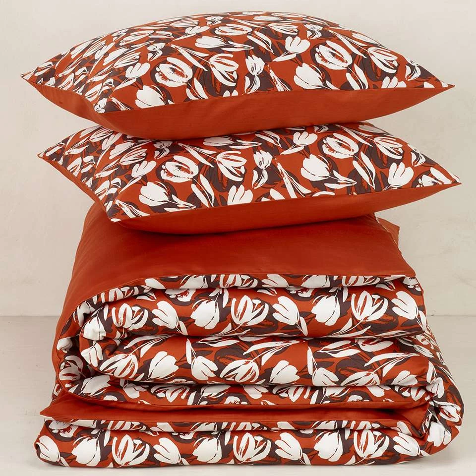 De Witte Lietaer Dekbedovertrek Tulipa - 200 X 200/220 Cm - Katoen 4 De Witte Lietaer Dekbedovertrek Tulipa - 200 X 200/220 Cm - Katoen - Afbeelding 2