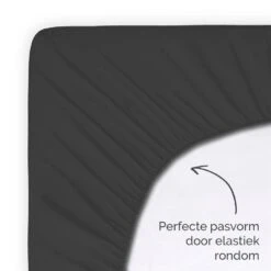 Byrklund - Hoeslaken Katoen - 180x200 Cm - Antraciet 9 Byrklund - Hoeslaken Katoen - 180x200 Cm - Antraciet -Knusse Nacht 1760789195 0103