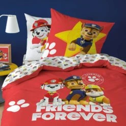 PAW Patrol Trio - Dekbedovertrek - Eenpersoons - 140 X 200 Cm 7 PAW Patrol Trio - Dekbedovertrek - Eenpersoons - 140 X 200 Cm -Knusse Nacht 1763234759 0102