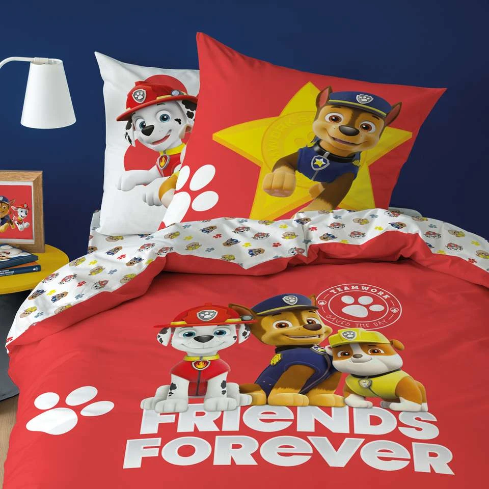 PAW Patrol Trio - Dekbedovertrek - Eenpersoons - 140 X 200 Cm 5 PAW Patrol Trio - Dekbedovertrek - Eenpersoons - 140 X 200 Cm - Afbeelding 3