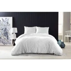 Papillon Deluxe+ Dekbedovertrek Helsinki - 140x200/220 Cm - Wit -Knusse Nacht 1798925476 0101